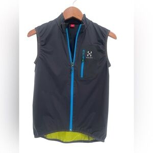 Haglöfs Women’s Black Vest with Green Inside Size Small